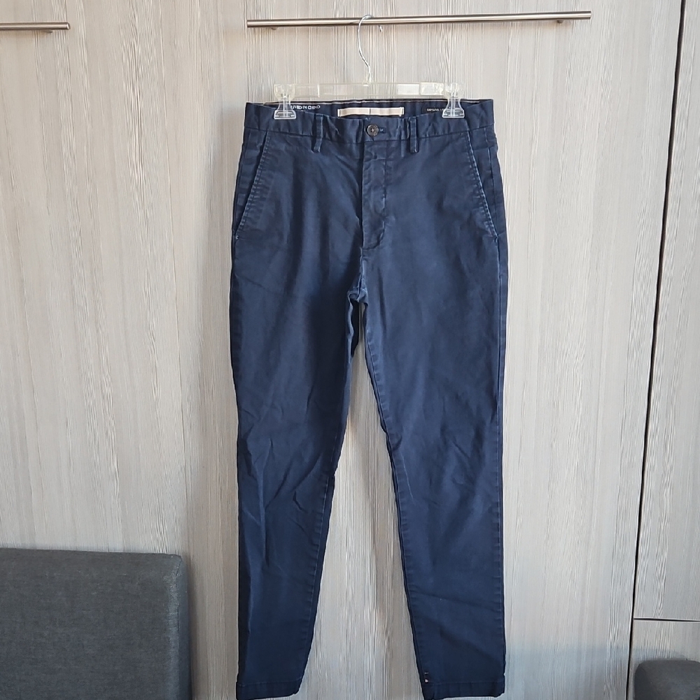 Banana Republic Slim Fit Lived-In Chinos Navy Waist 31 Inseam 32